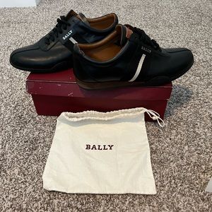 Bally shoes. Hardly worn. I have the box and a dust bag.